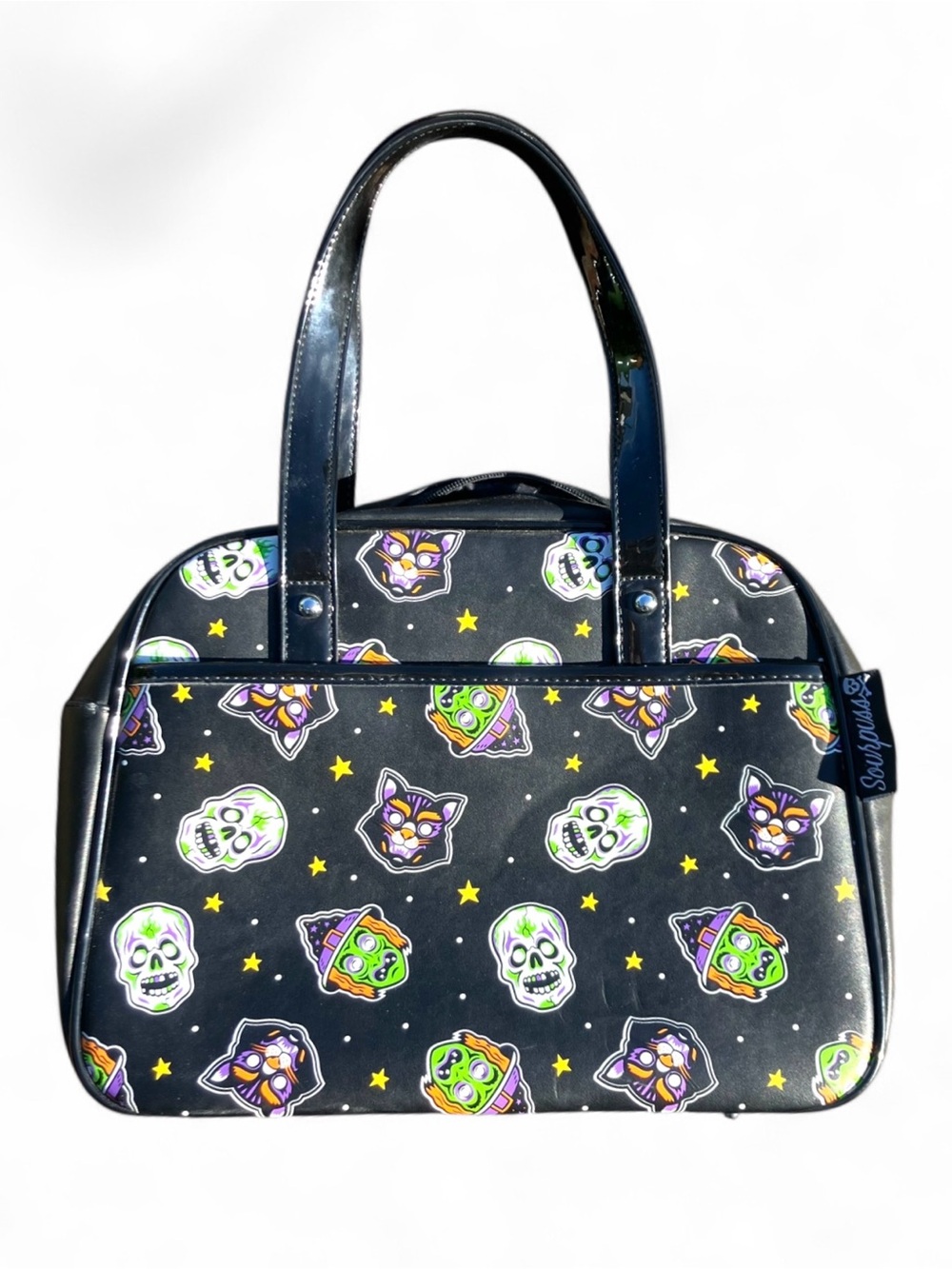 SOURPUSS Halloween Icons CARRY ALL PURSE bowler bag
